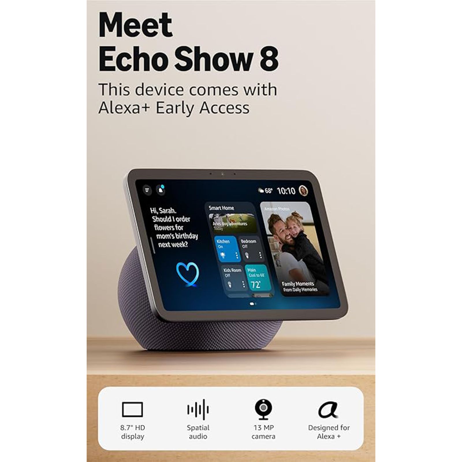Buy Amazon Echo Show 8 (newest model) Built-in Alexa 8.7 Inches HD